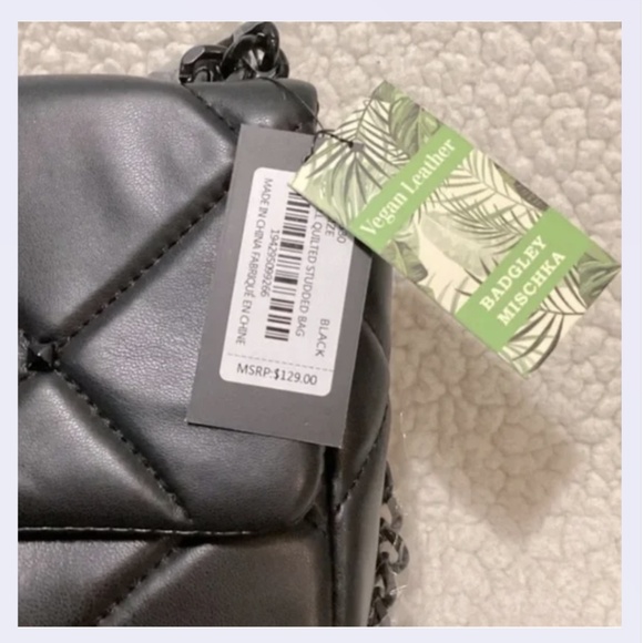 BADGLEY MISCHKA Small Quilted Crossbody Bag, NWT - Picture 3 of 4